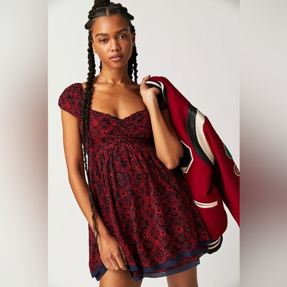 Free People Dresses & Skirts - 🌻🆕FREE PEOPLE Tabitha Mini Dress-Black Combo